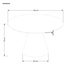 Fa asztallapos étkezőasztal T23861