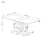Fa asztallapos étkezőasztal T23825
