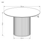 Fa asztallapos étkezőasztal T23874