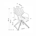 Fémvázas étkezőfotel T25063