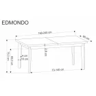 Fa asztallapos étkezőasztal T24923