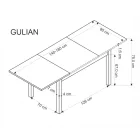 Fa asztallapos étkezőasztal T24920
