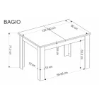 Fa asztallapos étkezőasztal T25118