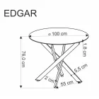 Fa asztallapos étkezőasztal 2010001203841