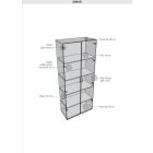 Vitrines szekrény Drive D5 8008 meggy