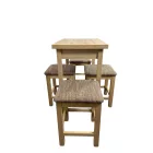 Étkezőgarnitúra asztal+4db stoki sonoma T9018-9-01