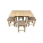 Étkezőgarnitúra asztal+4db stoki sonoma T9018-9-01