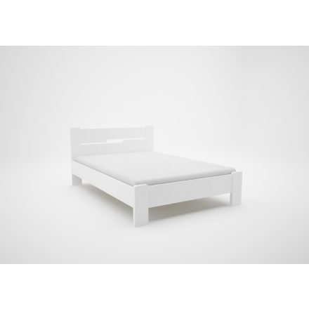 Ol-DM Fa ágykeret 140x200 cm rusztik fehér