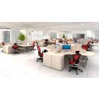 Zárható 4 fiókos irodai konténer K34CN meggy