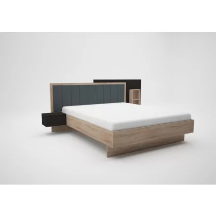 Li-DM 160x200 ágykeret ágyráccsal sonoma