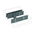 Zárható 4 fiókos irodai konténer K34CPTON szürke