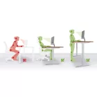 Állítható magasságú asztal motion MS3M1600 dió