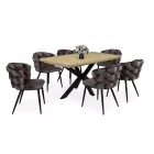 Fa asztallapos étkezőasztal Artisan tölgy A88944