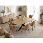Fa asztallapos étkezőasztal Artisan tölgy A88944