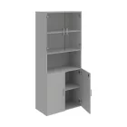 Vitrines szekrény Drive DZ5 8007 szürke