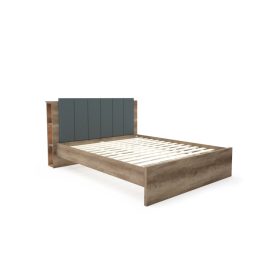 Hu-DM Franciaágy éjjeliszekrénnyel 160x200 canyon tölgy