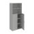 Vitrines szekrény Drive DZ5 8008 szürke