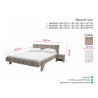 Le-DM Fa ágykeret 140 cm san remo