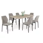 6 személyes kibővíthető étkezőgarnitúra 6 db székkel E83913