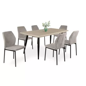   6 személyes kibővíthető étkezőgarnitúra 6 db székkel E83913