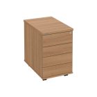 Zárható 4 fiókos irodai konténer K34CPTON meggy