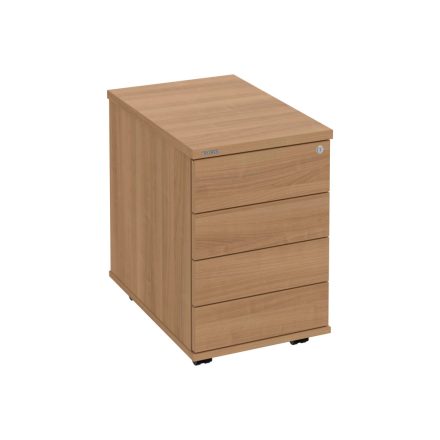 Zárható 4 fiókos irodai konténer K34CPTON meggy