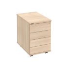 Zárható 4 fiókos irodai konténer K34CPTON akác