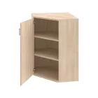 Irodai polcos sarokszekrény Strong SRV3 01L akác