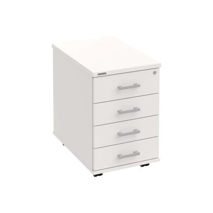 Zárható 4 fiókos irodai konténer K34CN fehér