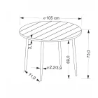 Fa asztallapos étkezőasztal 5905248136281