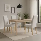 Favázas elegáns étkezőszék sonoma tölgy-szürke T9005-3-0001