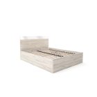 Ze-DM Fa ágykeret 160x200 cm justus tölgy és fehér