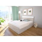 Ze-DM Fa ágykeret 160x200 cm justus tölgy és fehér