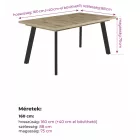 Fa étkezőasztal A52625