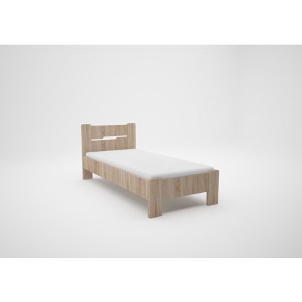 Ol-DM Fa ágykeret 90x200 cm sonoma