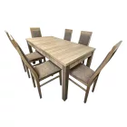 Bővíthető étkező garnitúra 6 székkel san remo T9007