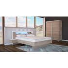 Ap-DM Fa ágykeret 160 cm sonoma