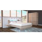 Ap-DM Fa ágykeret 160 cm sonoma