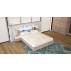 Ap-DM Fa ágykeret 160 cm sonoma