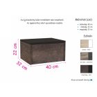 Ap-DM Fa ágykeret 160 cm sonoma