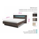 Ap-DM Fa ágykeret 160 cm san remo