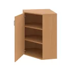 Irodai polcos sarokszekrény Strong SRV3 01L bükk