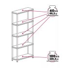 Öt szintes polc 746543262