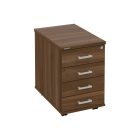 Zárható 4 fiókos irodai konténer K34CN dió