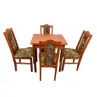 Étkező garnitúra 4db székkel, nyitható asztallal calvados T9022