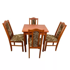   Étkező garnitúra 4db székkel, nyitható asztallal calvados T9022