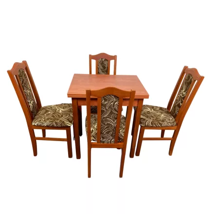 Étkező garnitúra 4db székkel, nyitható asztallal calvados T9022