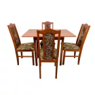 Étkező garnitúra 4db székkel, nyitható asztallal calvados T9022