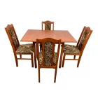 Étkező garnitúra 4db székkel, nyitható asztallal calvados T9022