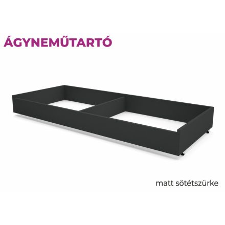 Át-DM Ágyneműtartó matt sötétszürke